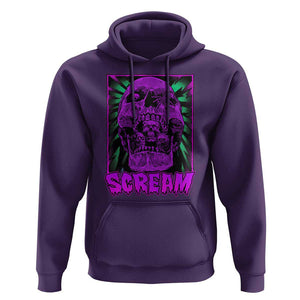 Horror Halloween Hoodie Scream Creepy Skull TS09 Purple Print Your Wear
