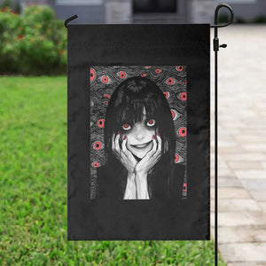 Horror Anime Girl Manga Creepy Halloween Garden Flag TS09 Print Your Wear