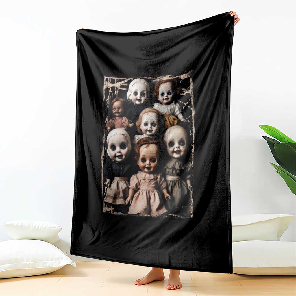 Creepy Dolls Horror Halloween Throw Blanket TS09 Print Your Wear