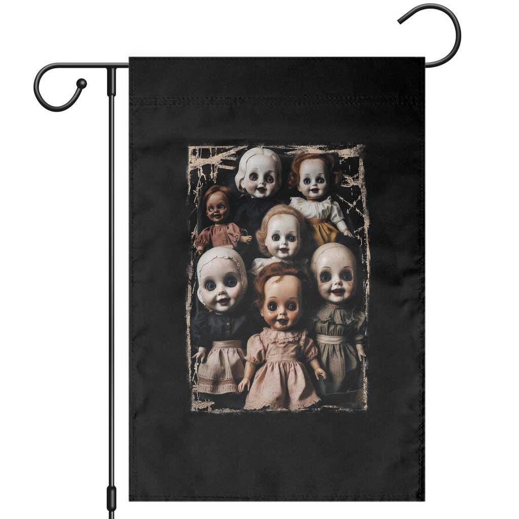 Creepy Dolls Horror Halloween Garden Flag TS09 Black Print Your Wear