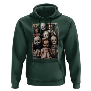 Creepy Dolls Horror Halloween Hoodie TS09 Dark Forest Green Print Your Wear