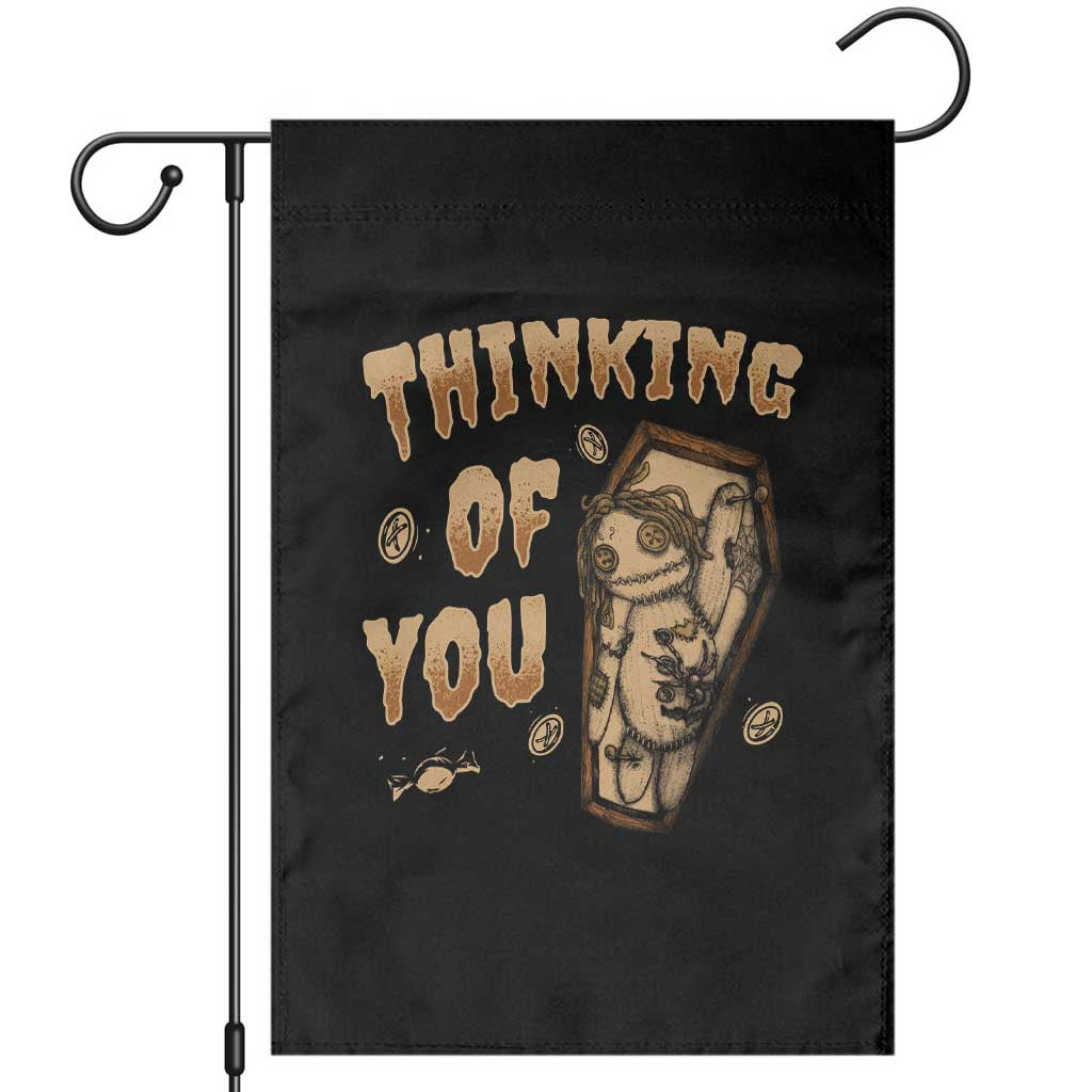 Voodoo Doll Garden Flag Thinking Of You Horror Halloween TS09 Black Print Your Wear