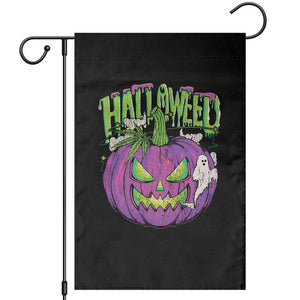 Funny Halloween Garden Flag Halloweed Pumpkin Weed Cannabis Smoking TS09 Black Print Your Wear