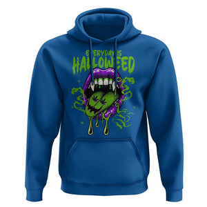 Funny Halloween Hoodie Everyday Is Halloweed Vampire Weed Cannabis Smoking TS09 Royal Blue Print Your Wear