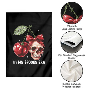 Halloween Coquette Garden Flag In My Spooky Era Skull Cherry TS09 Print Your Wear