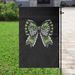 Coquette Halloween Garden Flag Spooky Bow Skull TS09 Print Your Wear