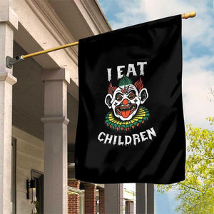 Halloween Clown Garden Flag I Eat Children Spooky Mask TS09 Print Your Wear