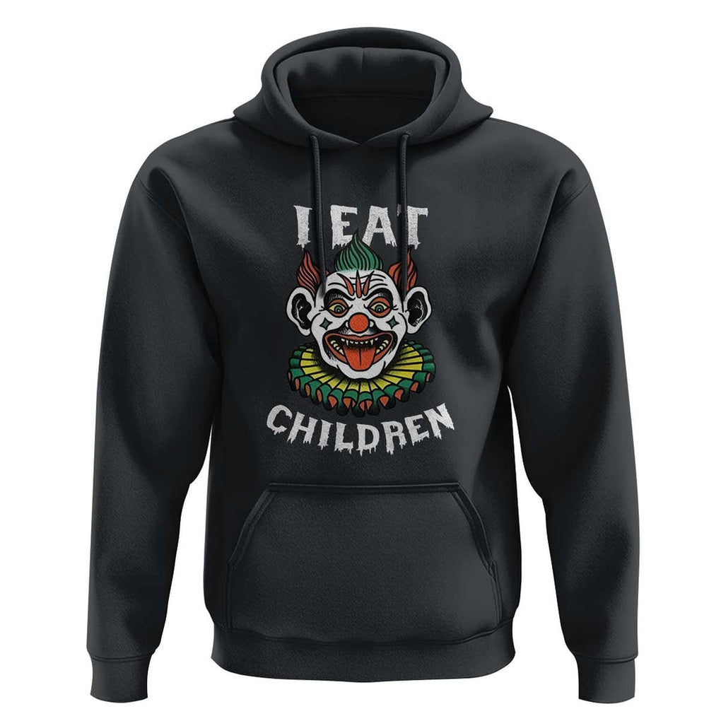 Halloween Clown Hoodie I Eat Children Spooky Mask TS09 Black Print Your Wear