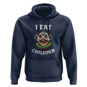 Halloween Clown Hoodie I Eat Children Spooky Mask TS09 Navy Print Your Wear