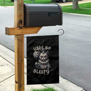 Halloween Cat Clown Garden Flag Why So Sleepy Creepy TS09 Print Your Wear