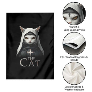 Halloween Cat Garden Flag The Cat Nun Spooky TS09 Print Your Wear