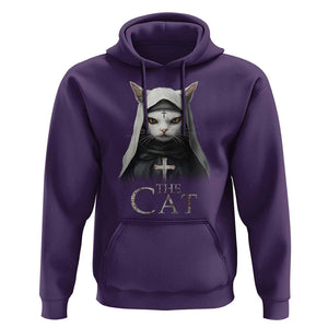 Halloween Cat Hoodie The Cat Nun Spooky TS09 Purple Print Your Wear