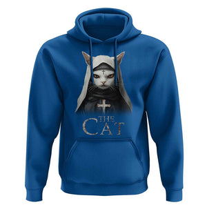 Halloween Cat Hoodie The Cat Nun Spooky TS09 Royal Blue Print Your Wear