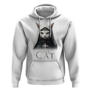 Halloween Cat Hoodie The Cat Nun Spooky TS09 White Print Your Wear