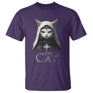 Halloween Cat T Shirt The Cat Nun Spooky TS09 Purple Print Your Wear