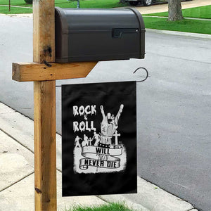 Halloween Rock N Roll Garden Flag Will Never Die Zombie TS09 Print Your Wear