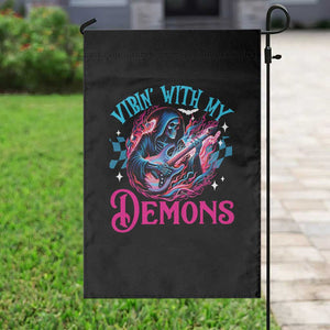 Halloween Rock N Roll Garden Flag Vibing With My Demons TS09 Print Your Wear