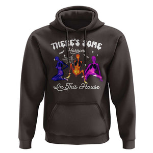 Funny Halloween Hoodie There're some Horrors In This House TS09 Dark Chocolate Print Your Wear