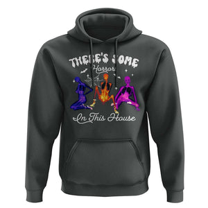 Funny Halloween Hoodie There're some Horrors In This House TS09 Dark Heather Print Your Wear