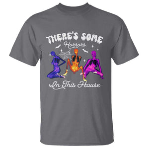 Funny Halloween T Shirt There're some Horrors In This House TS09 Charcoal Print Your Wear