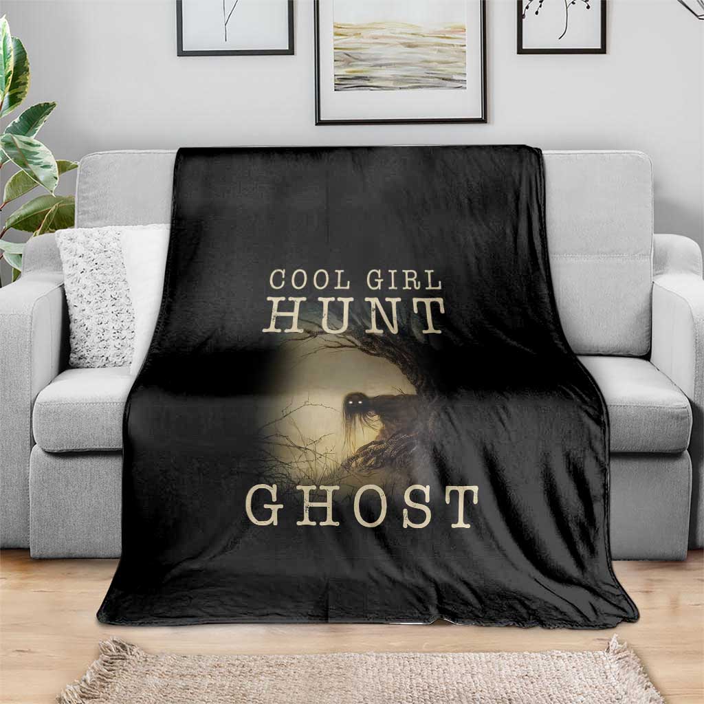Cool Girls Hunt Ghost Throw Blanket Paranormal Investigator Creepy Halloween TS09 Print Your Wear