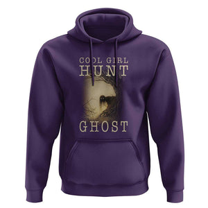 Cool Girls Hunt Ghost Hoodie Paranormal Investigator Creepy Halloween TS09 Purple Print Your Wear