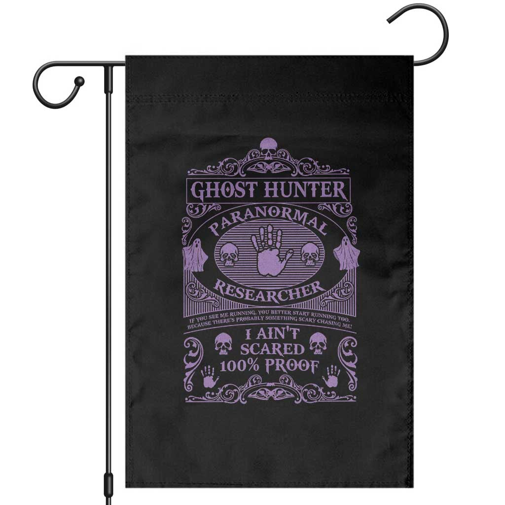 Ghost Hunting Garden Flag Halloween Paranormal Researcher TS09 Black Print Your Wear