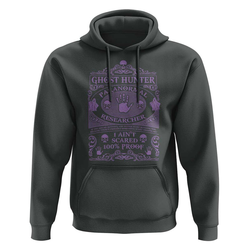 Ghost Hunting Hoodie Halloween Paranormal Researcher TS09 Dark Heather Print Your Wear