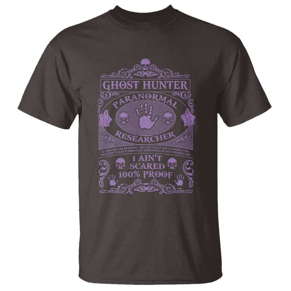 Ghost Hunting T Shirt Halloween Paranormal Researcher TS09 Dark Chocolate Print Your Wear