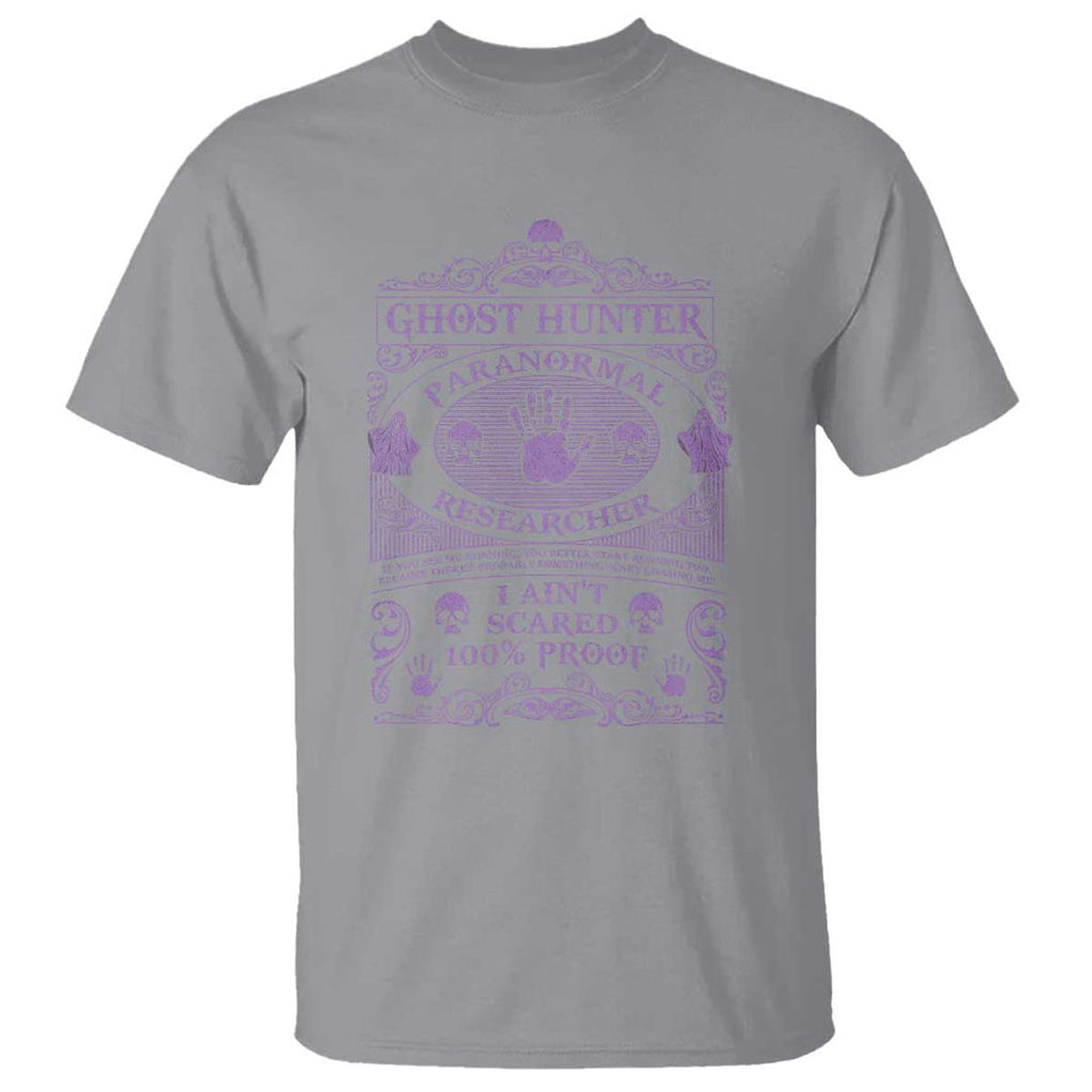 Ghost Hunting T Shirt Halloween Paranormal Researcher TS09 Sport Gray Print Your Wear
