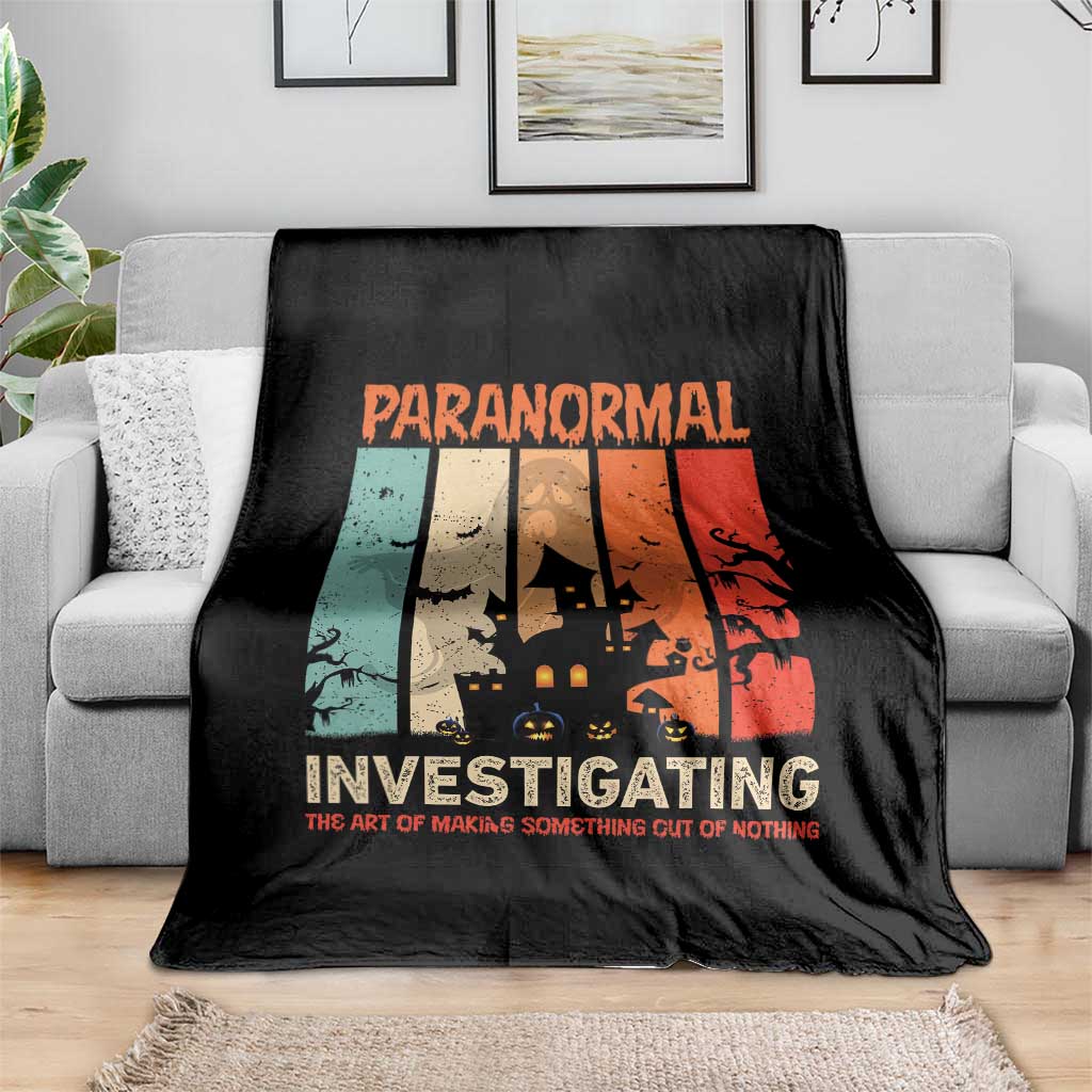 Paranormal Investigator Throw Blanket Ghost Hunting Creepy Halloween TS09 Print Your Wear