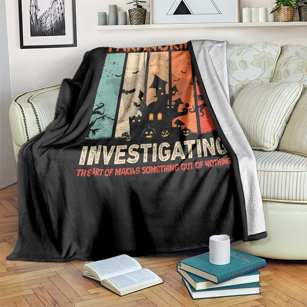 Paranormal Investigator Throw Blanket Ghost Hunting Creepy Halloween TS09 Print Your Wear