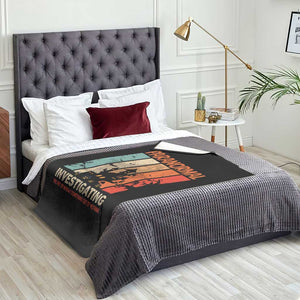 Paranormal Investigator Throw Blanket Ghost Hunting Creepy Halloween TS09 Print Your Wear