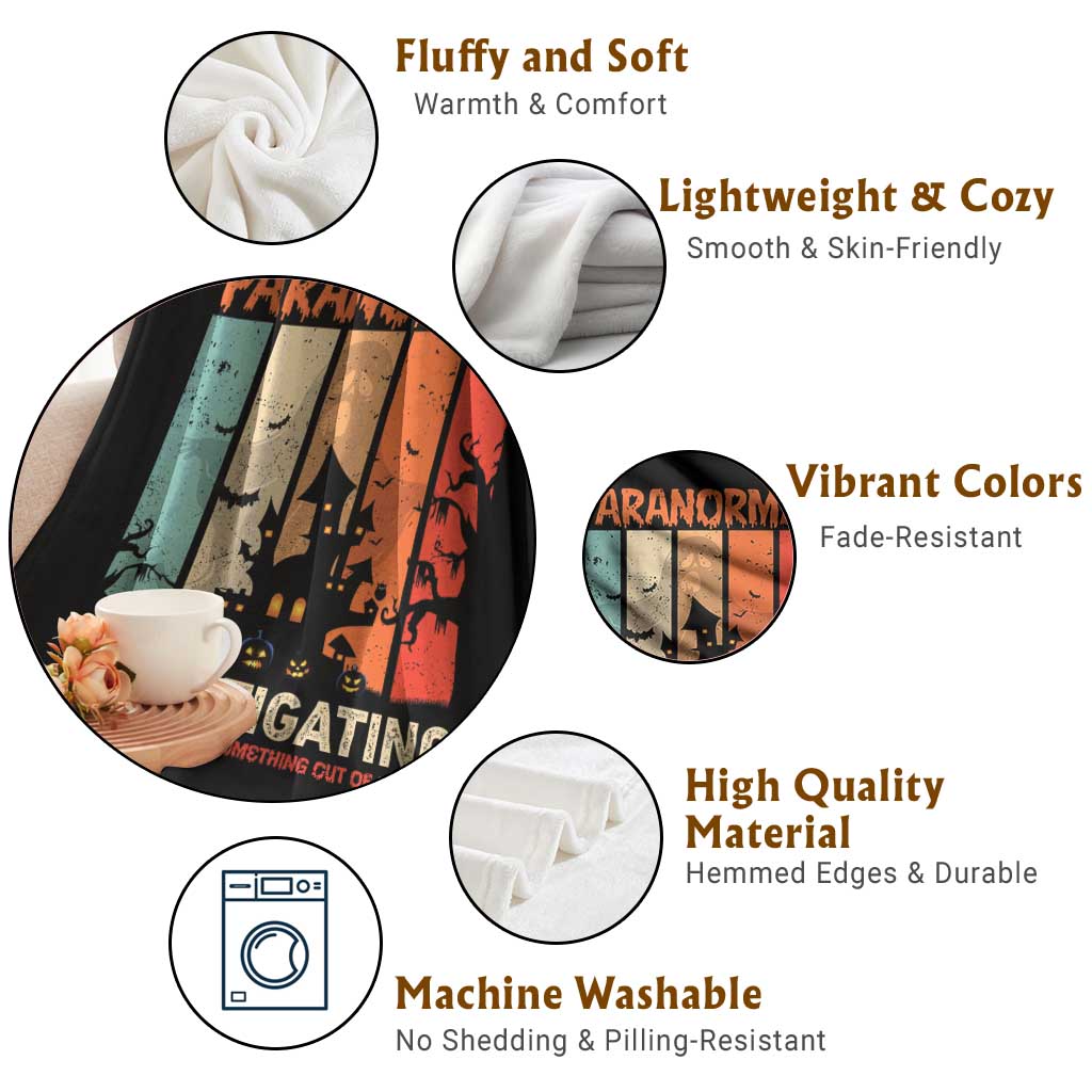 Paranormal Investigator Throw Blanket Ghost Hunting Creepy Halloween TS09 Print Your Wear