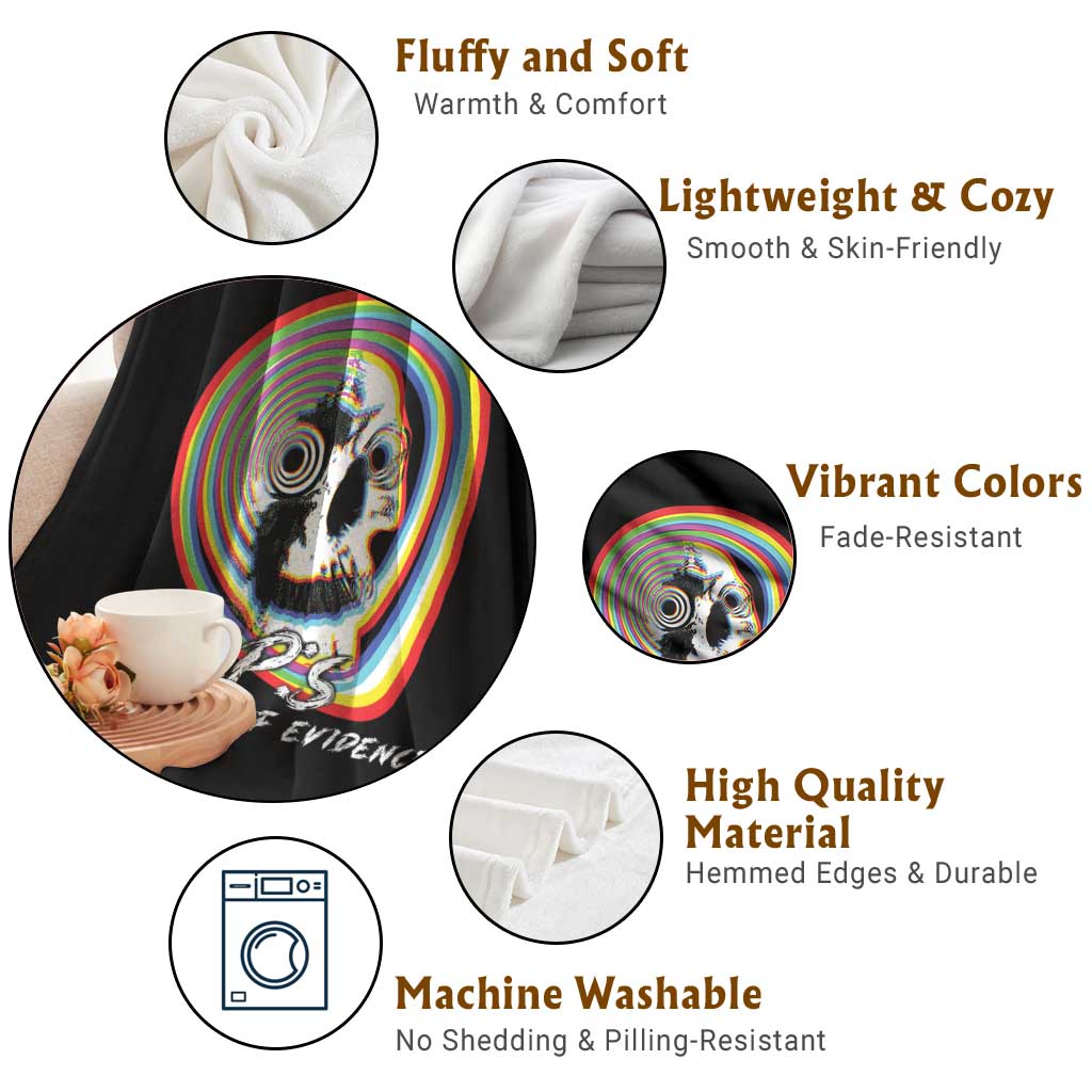 Ghost Hunting Throw Blanket EVP My Kind Of Evidence TS09 Print Your Wear