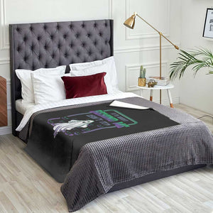 Funny Halloween Ghost Hunter Throw Blanket It's Right Behind Me Isn't It TS09 Print Your Wear