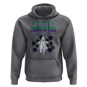 Funny Halloween Ghost Hunter Hoodie It's Right Behind Me Isn't It TS09 Charcoal Print Your Wear