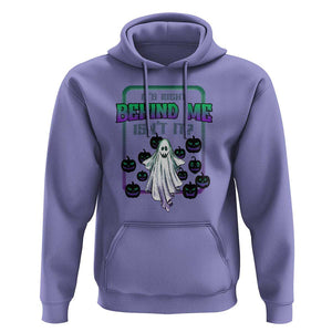 Funny Halloween Ghost Hunter Hoodie It's Right Behind Me Isn't It TS09 Violet Print Your Wear