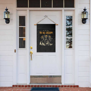 Funny Halloween Garden Flag Tis The Season To Be Creepy Dancing Skeleton TS09 Print Your Wear