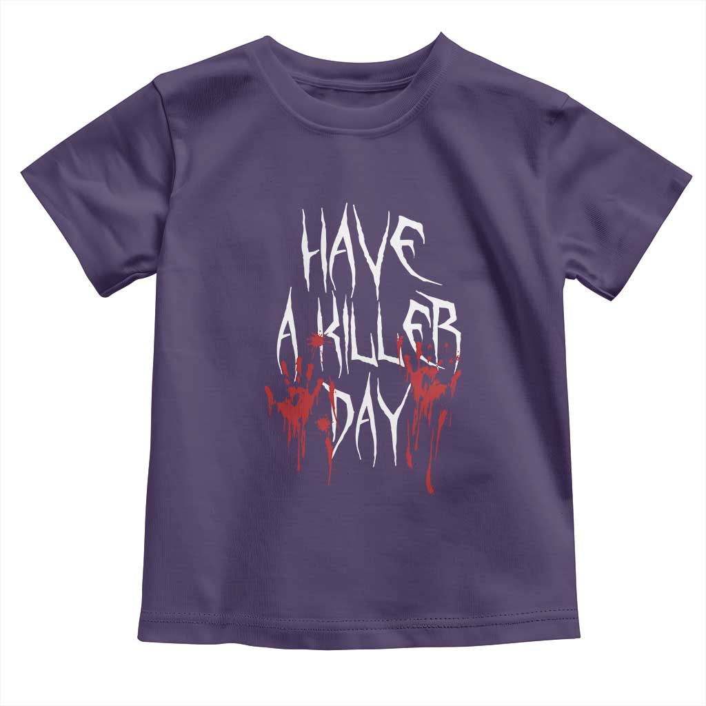 Funny Halloween Baby Shirt Have A Killer Day Blood TS09 Purple Print Your Wear