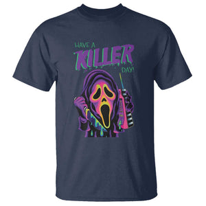 Funny Halloween T Shirt Have A Killer Day TS09 Navy Print Your Wear