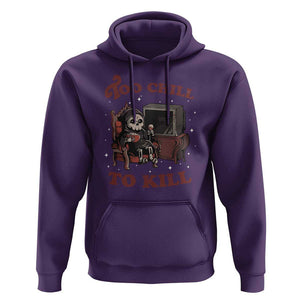 Funny Grim Reaper Hoodie Too Chill To Kill Halloween TS09 Purple Print Your Wear