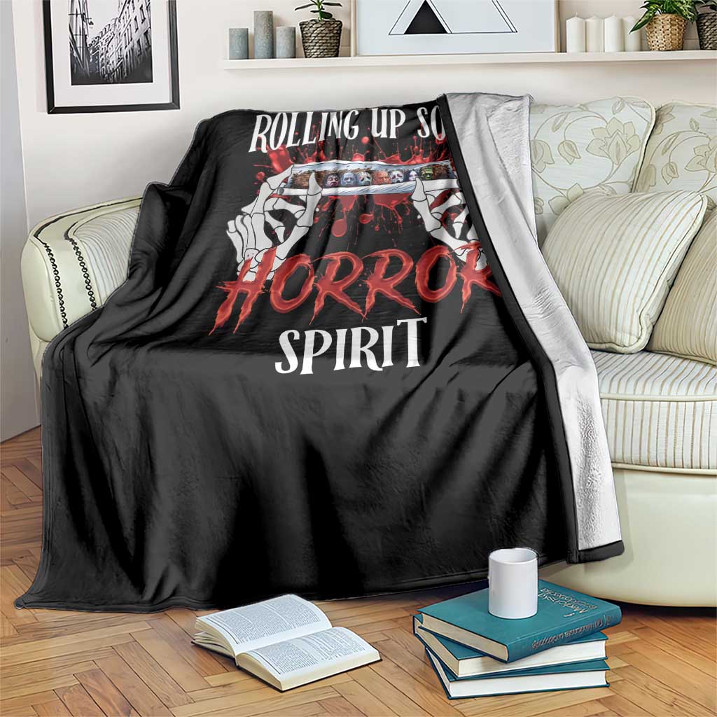 Funny Halloween Throw Blanket Rolling Up Some Horror Spirit TS09 Print Your Wear