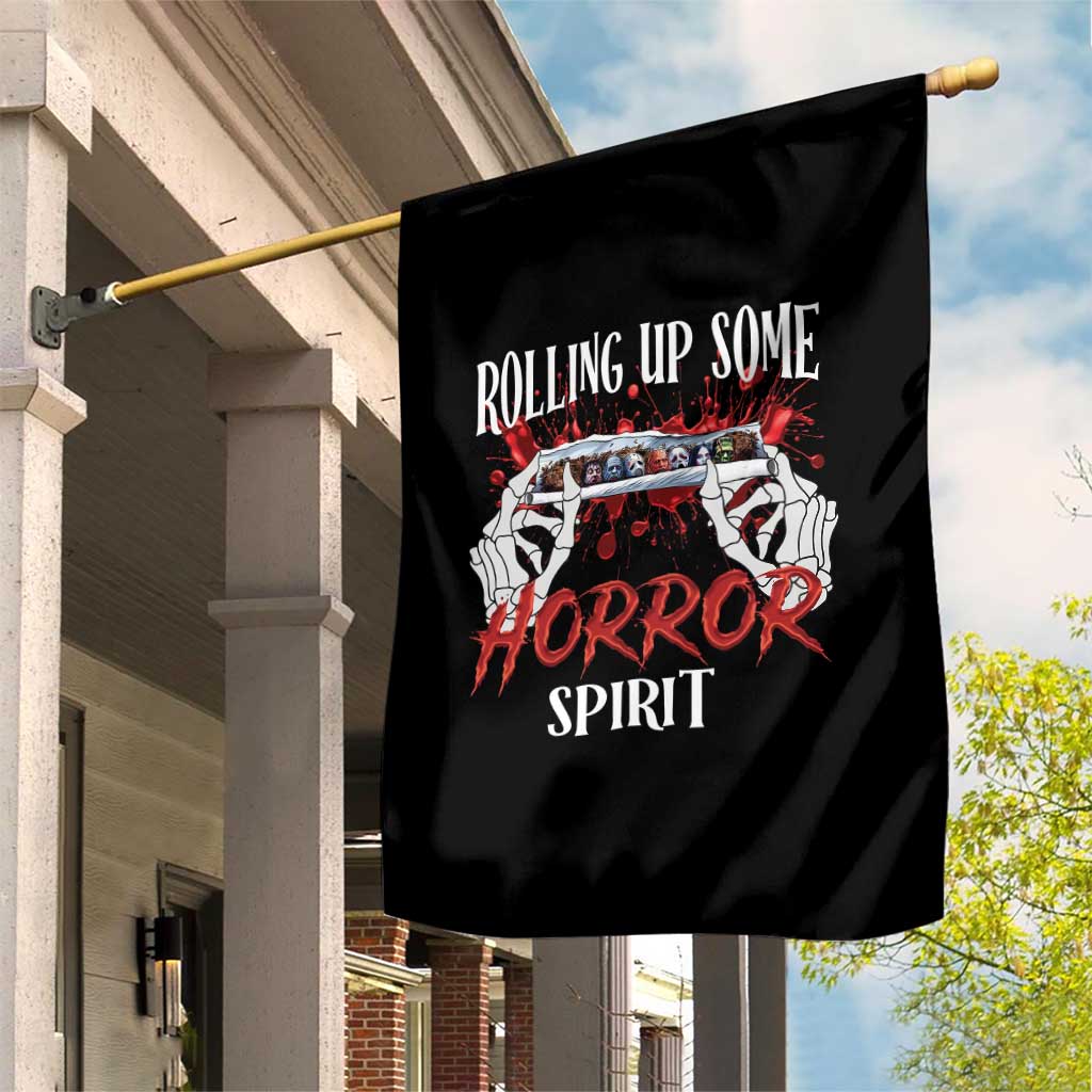 Funny Halloween Garden Flag Rolling Up Some Horror Spirit TS09 Print Your Wear