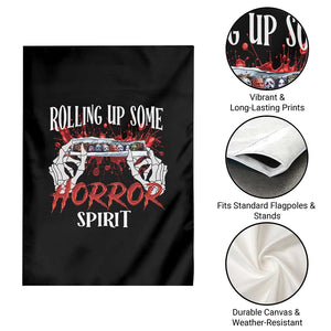 Funny Halloween Garden Flag Rolling Up Some Horror Spirit TS09 Print Your Wear