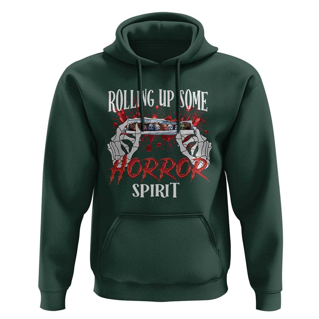 Funny Halloween Hoodie Rolling Up Some Horror Spirit TS09 Dark Forest Green Print Your Wear