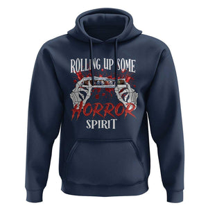 Funny Halloween Hoodie Rolling Up Some Horror Spirit TS09 Navy Print Your Wear
