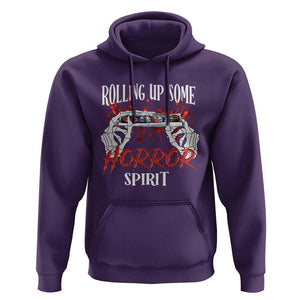 Funny Halloween Hoodie Rolling Up Some Horror Spirit TS09 Purple Print Your Wear