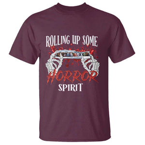 Funny Halloween T Shirt Rolling Up Some Horror Spirit TS09 Maroon Print Your Wear