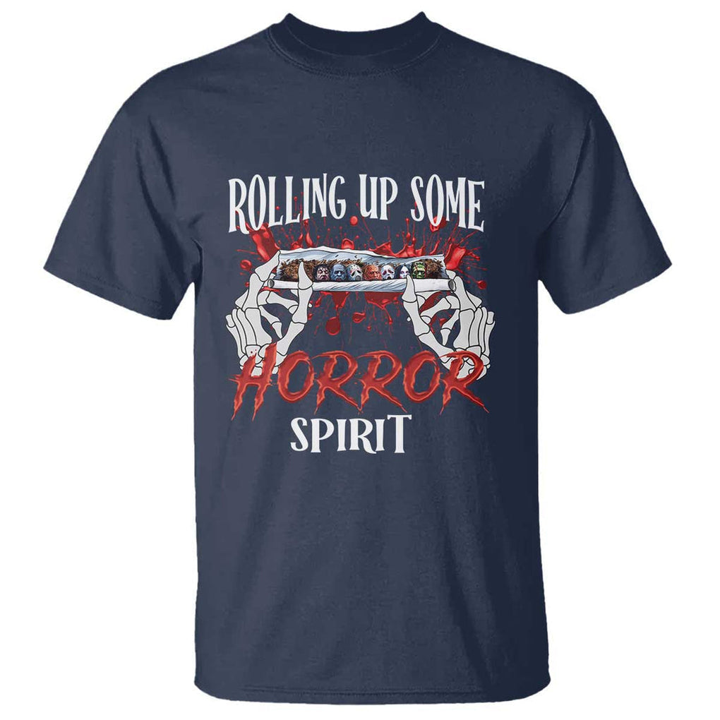Funny Halloween T Shirt Rolling Up Some Horror Spirit TS09 Navy Print Your Wear